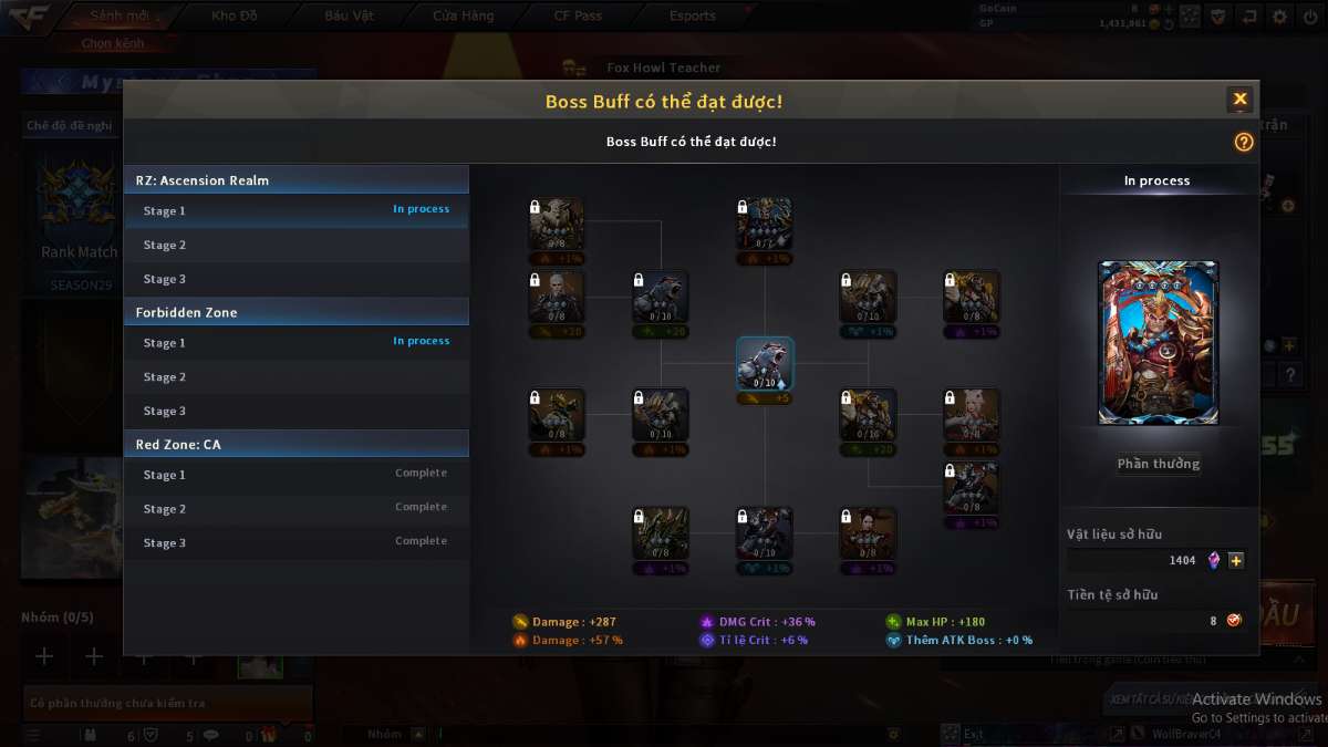 shop acc cf uy tin gia re